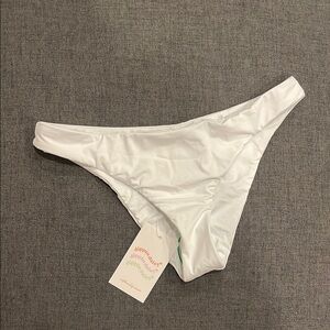 Dippin’ Daisy’s NOCTURNAL CHEEKY BIKINI BOTTOM - S / WHITE